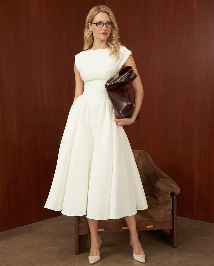 Hazel | Open-Back Midi Dress