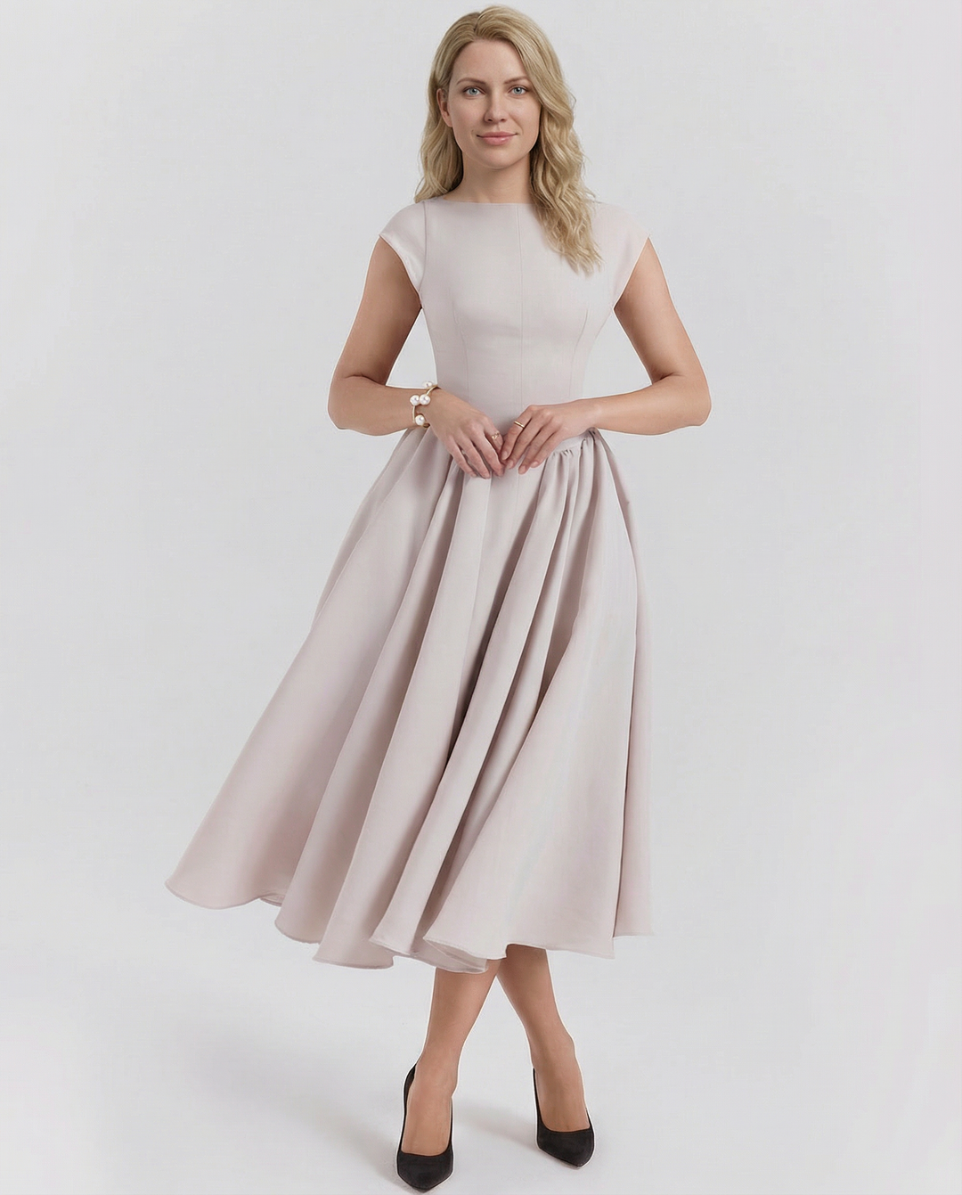 Hazel | Open-Back Midi Dress