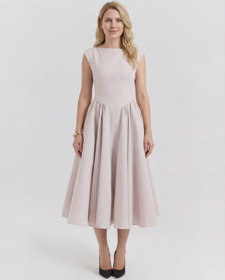 Hazel | Open-Back Midi Dress
