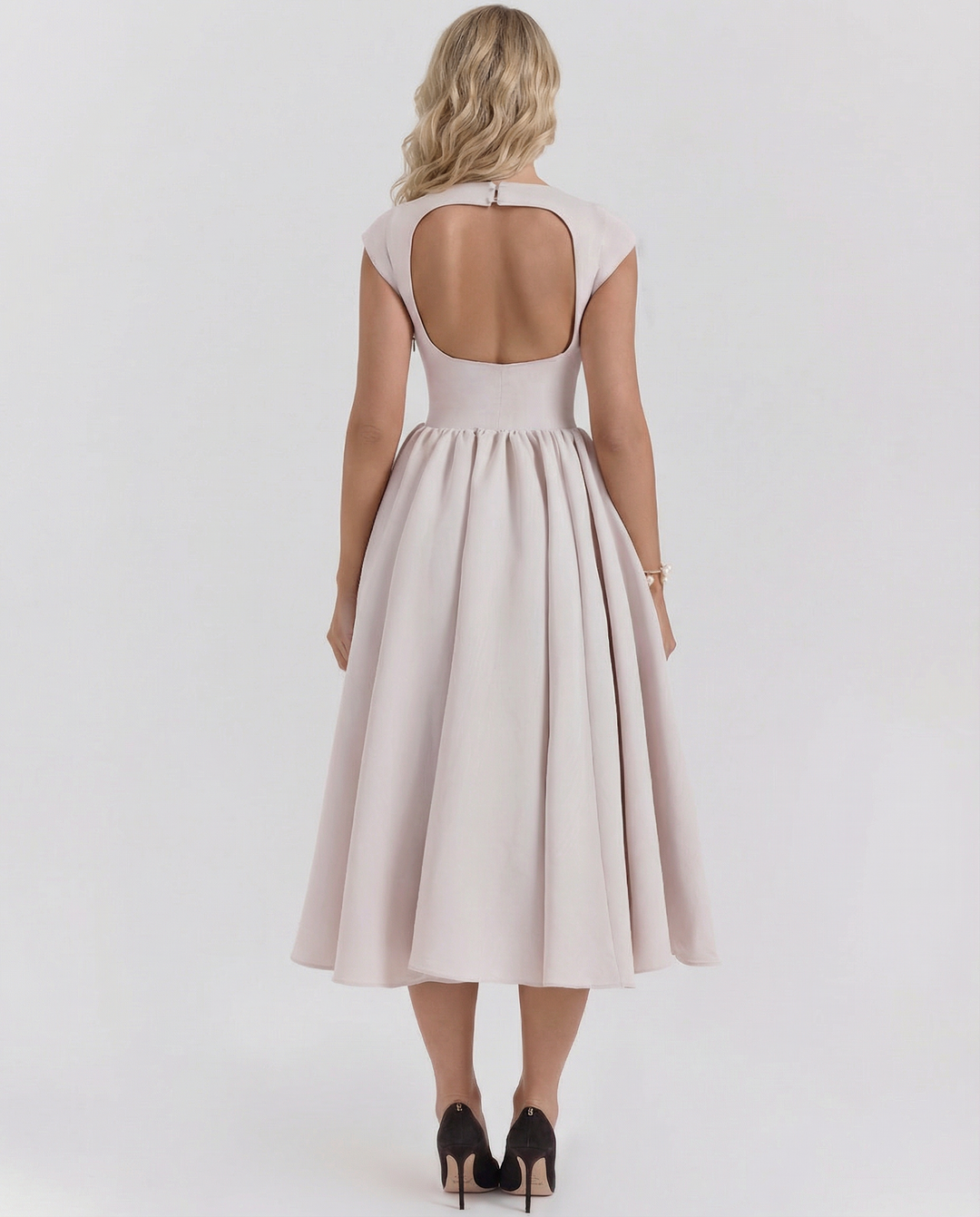 Hazel | Open-Back Midi Dress