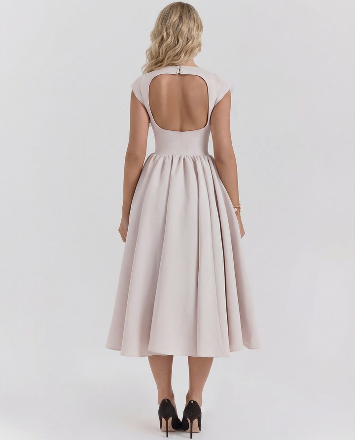 Hazel | Open-Back Midi Dress