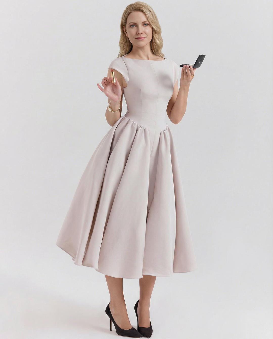 Hazel | Open-Back Midi Dress