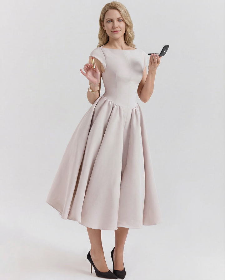 Hazel | Open-Back Midi Dress
