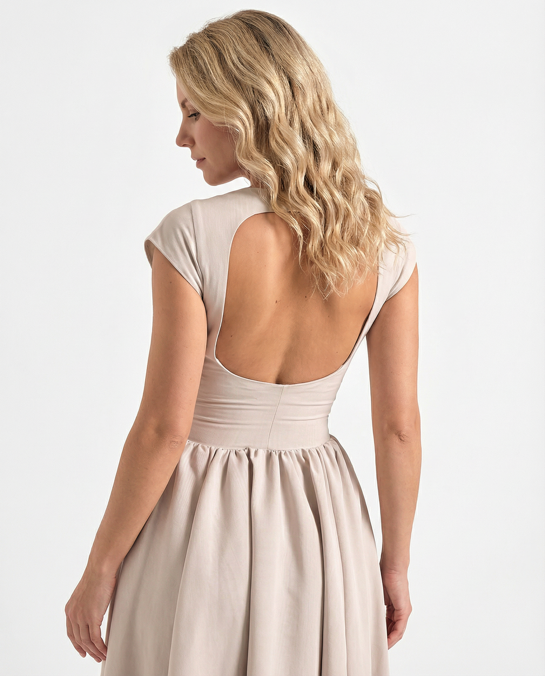 Hazel | Open-Back Midi Dress