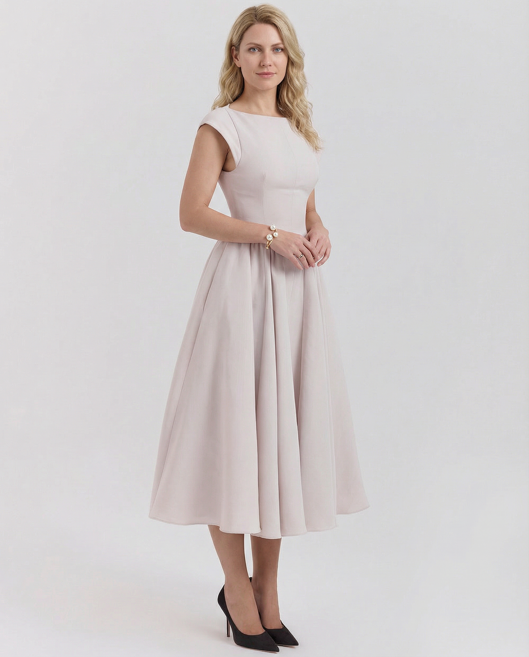 Hazel | Open-Back Midi Dress