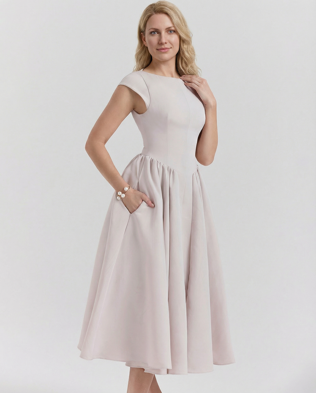 Hazel | Open-Back Midi Dress