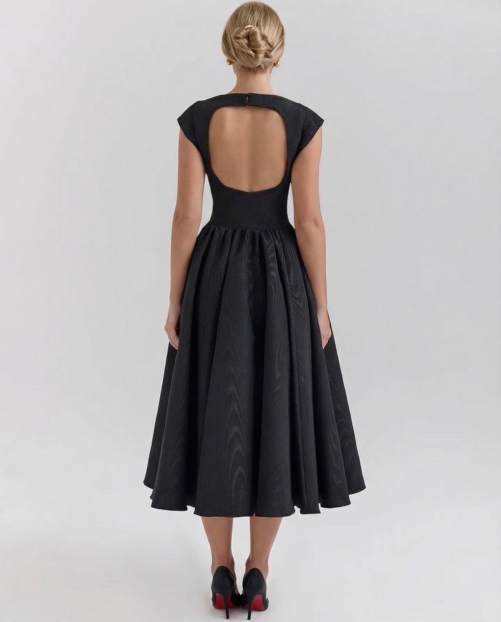 Hazel | Open-Back Midi Dress
