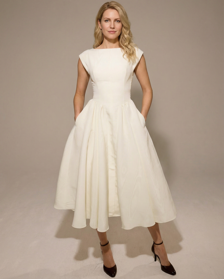 Hazel | Open-Back Midi Dress