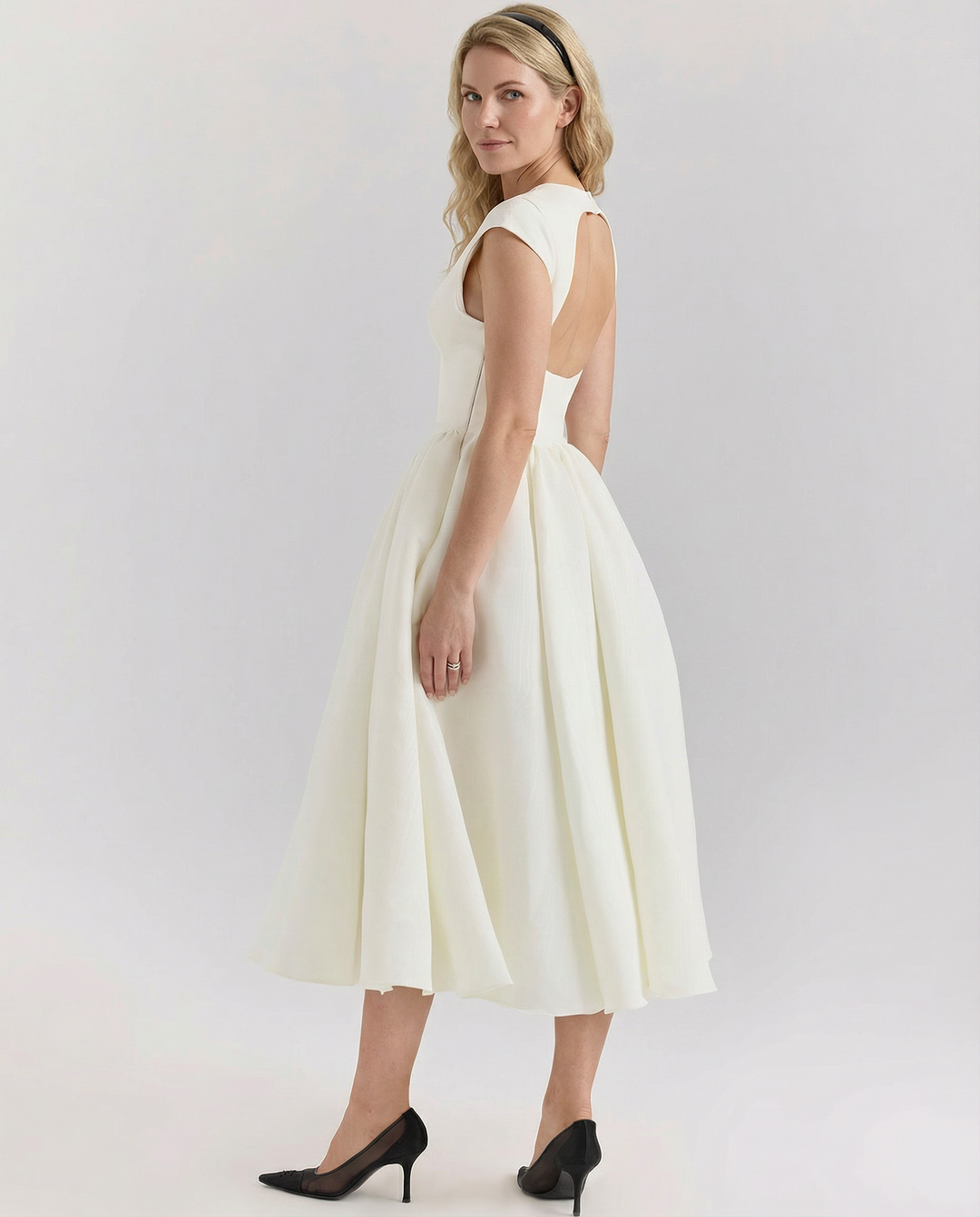 Hazel | Open-Back Midi Dress