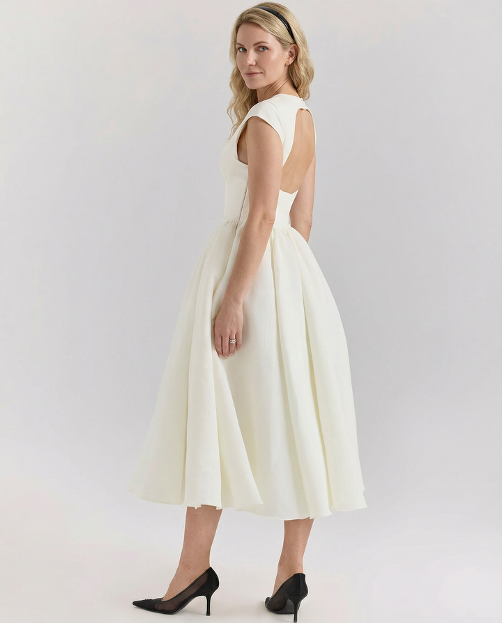 Hazel | Open-Back Midi Dress