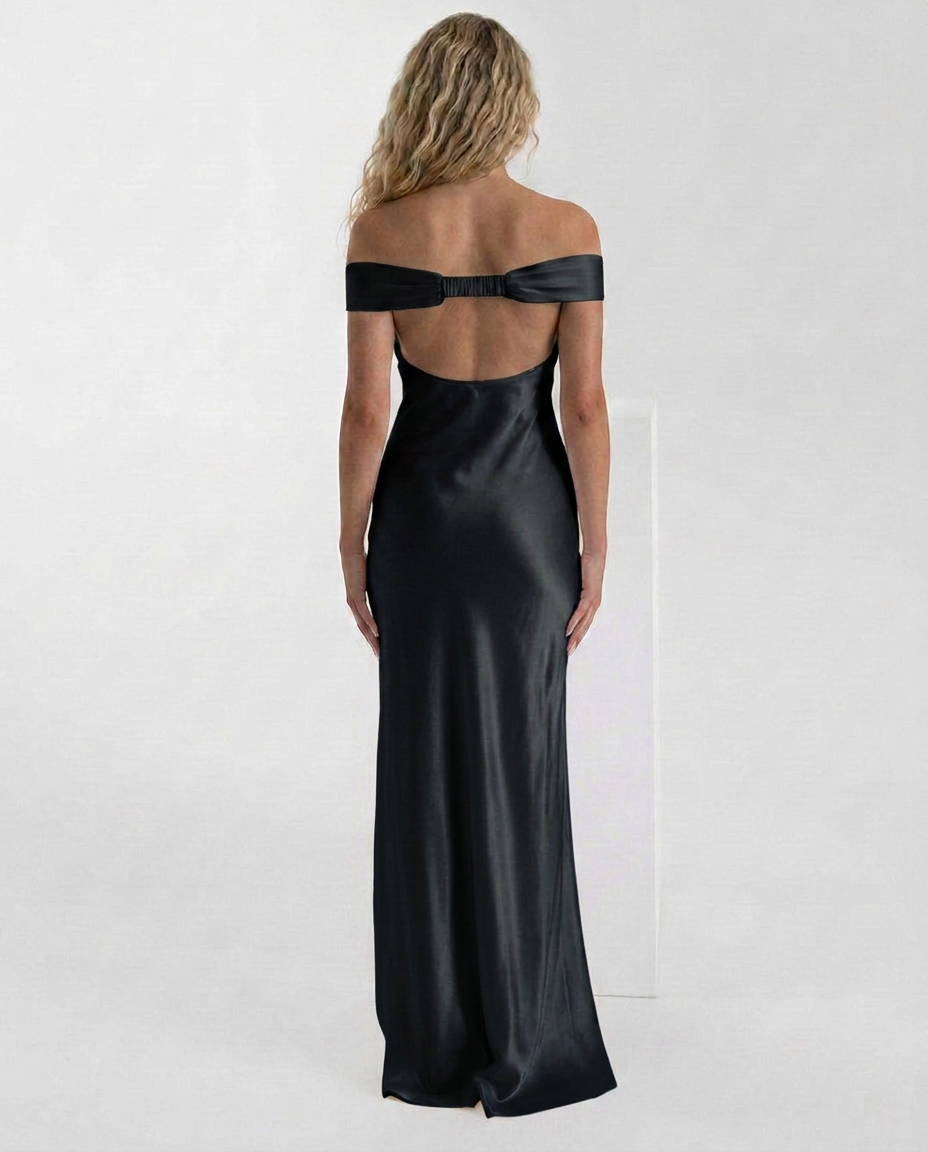 Harlow | Off-Shoulder Fitted Maxi Dress