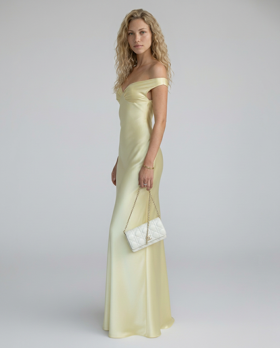 Harlow | Off-Shoulder Fitted Maxi Dress