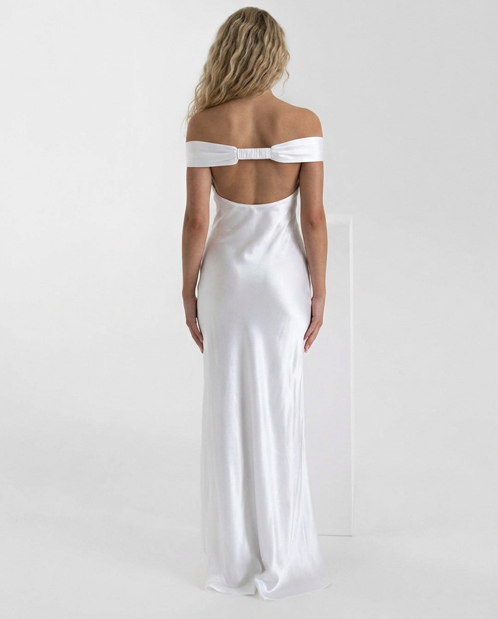 Harlow | Off-Shoulder Fitted Maxi Dress