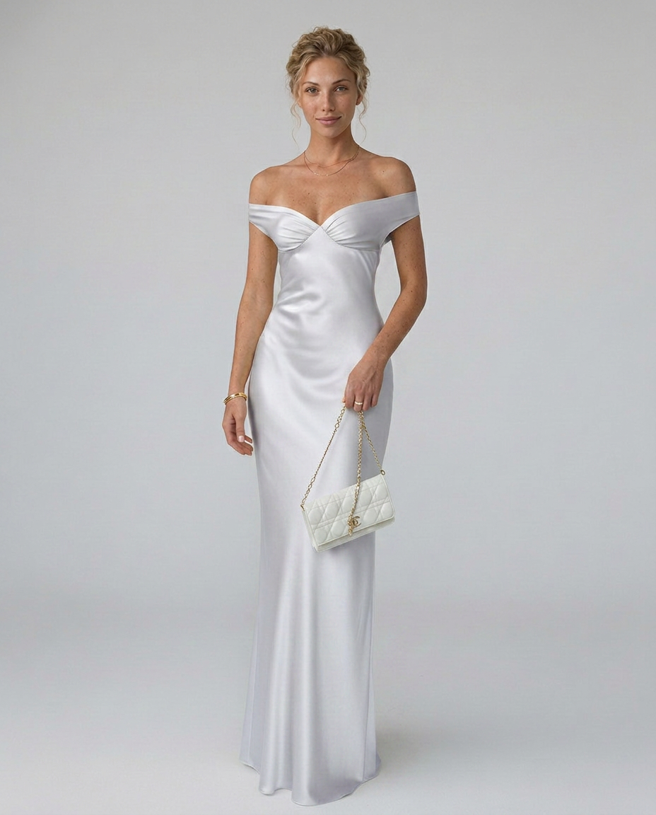 Harlow | Off-Shoulder Fitted Maxi Dress