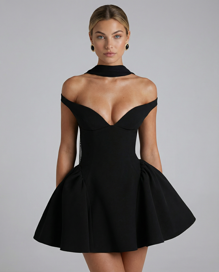 Serina | Mini Dress with Off-Shoulder Neckline