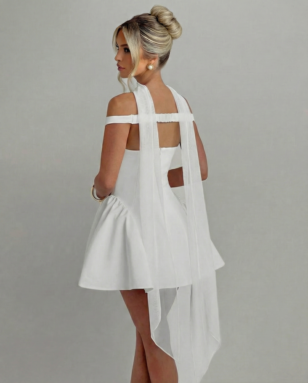 Serina | Mini Dress with Off-Shoulder Neckline
