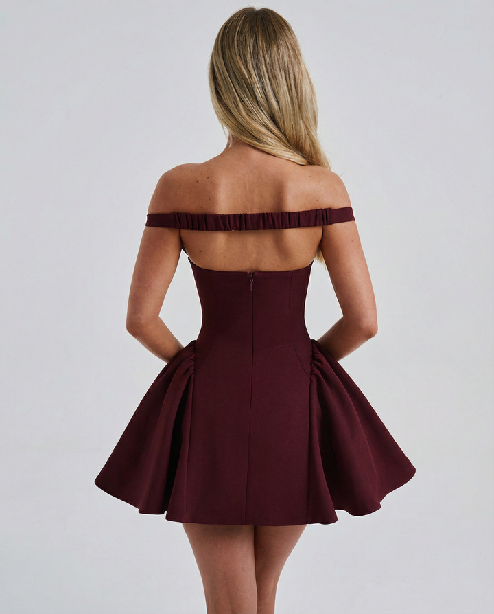 Serina | Mini Dress with Off-Shoulder Neckline