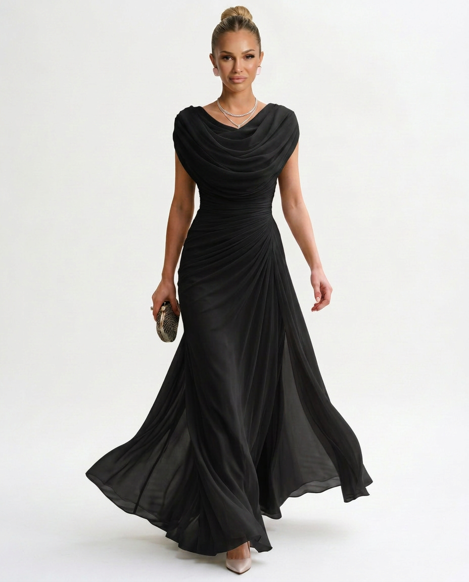 Tamara | Elegant Polyester Maxi Dress