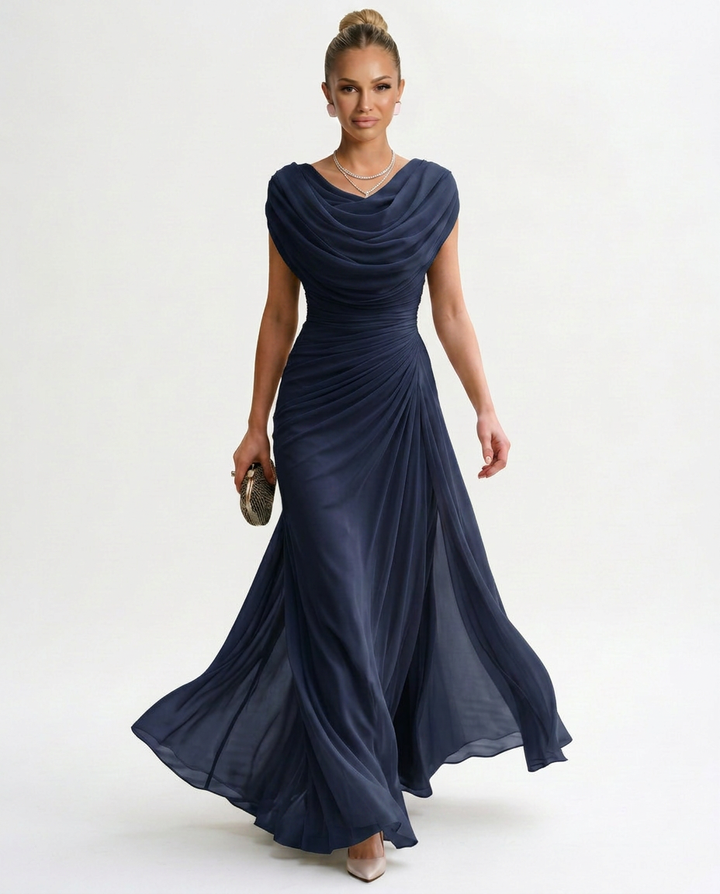 Tamara | Elegant Polyester Maxi Dress