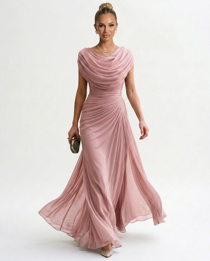 Tamara | Elegant Polyester Maxi Dress