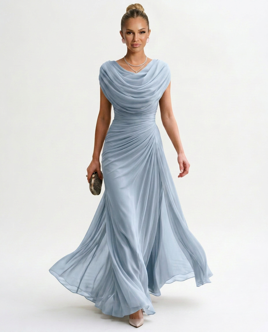Tamara | Elegant Polyester Maxi Dress