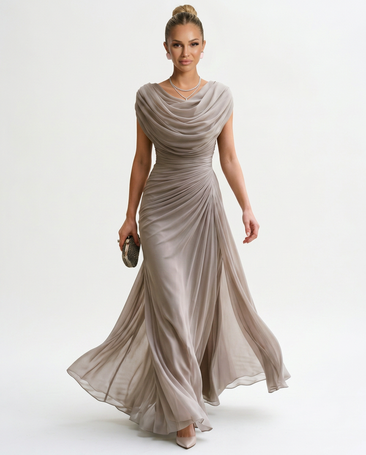 Tamara | Elegant Polyester Maxi Dress