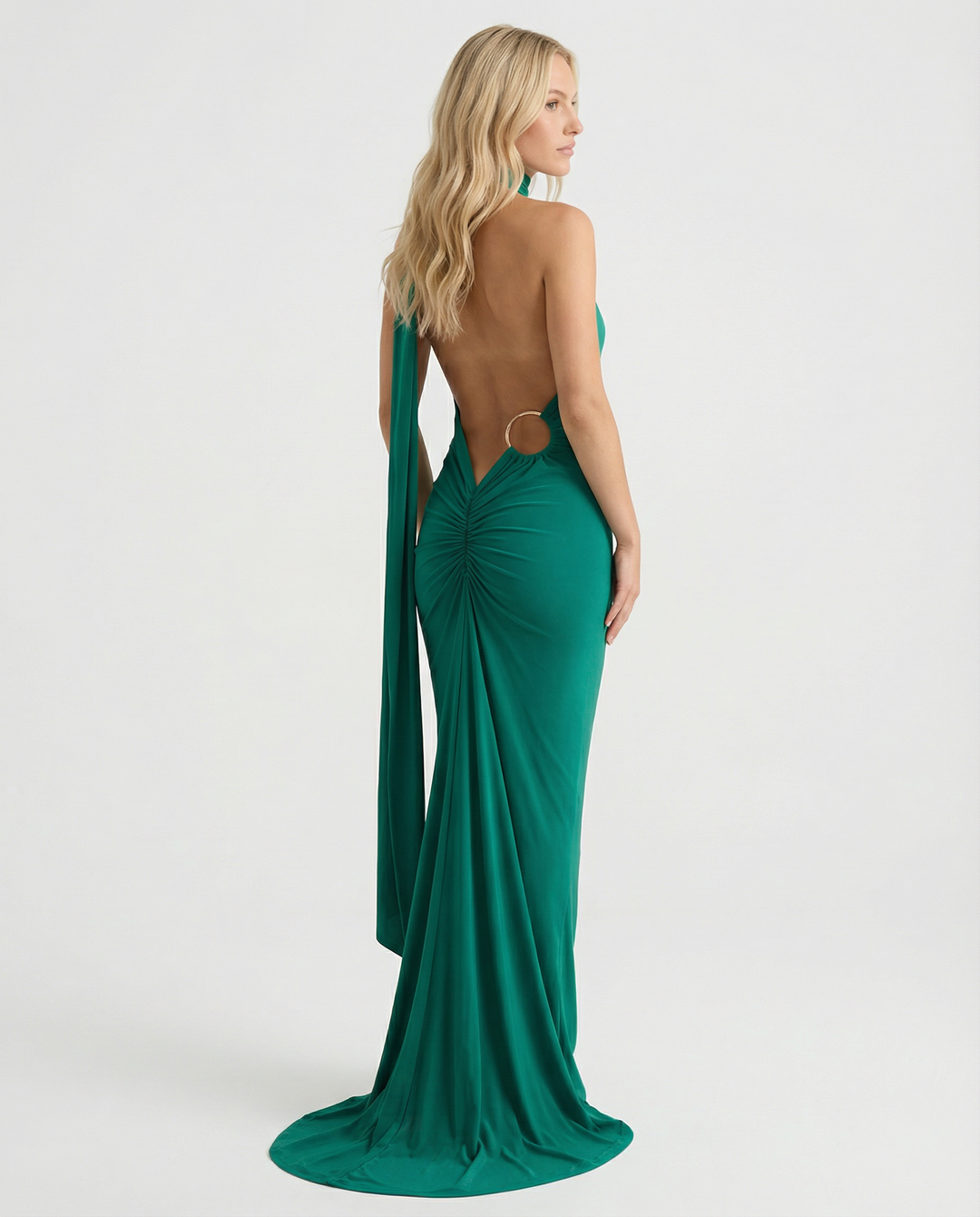Ximena | Maxi Dress with One-Shoulder Open Back