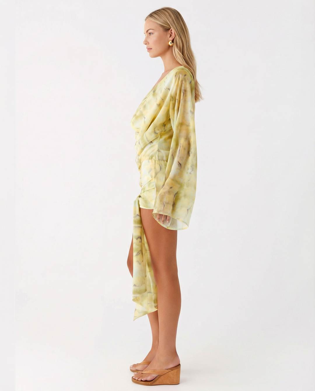 Cecilia | Long Sleeve Cowl Neck Mini Dress