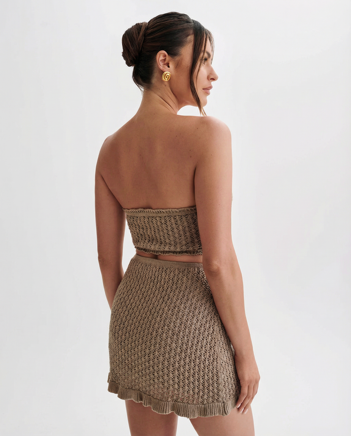 Mandy | Crochet Mini Skirt Set