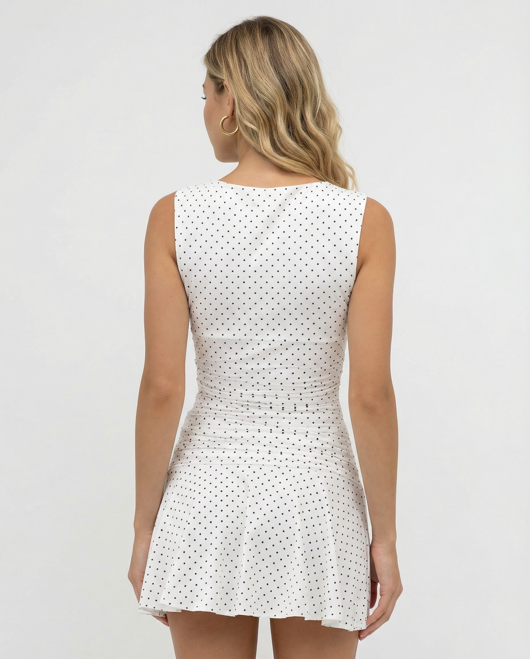Susana | Polkadot Sleeveless Mini Dress