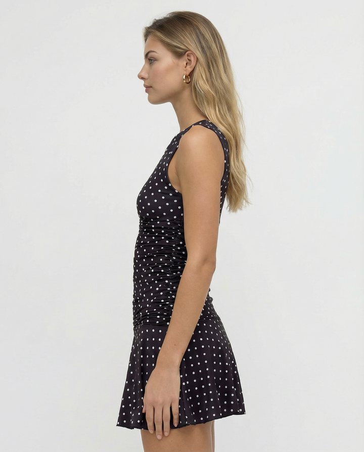 Susana | Polkadot Sleeveless Mini Dress