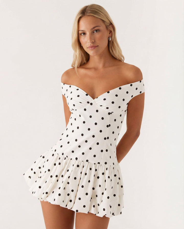 Cynthia | Off Shoulder Sleeveless Mini Dress
