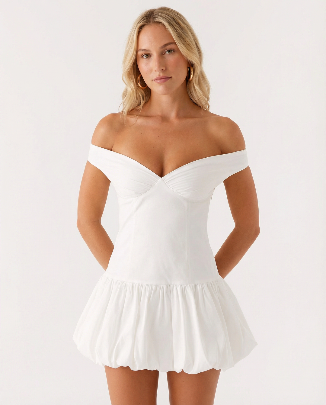 Cynthia | Off Shoulder Sleeveless Mini Dress