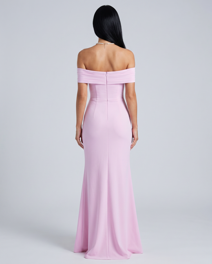 Miriam | Maxi Dress with Off Shoulder and High Slit