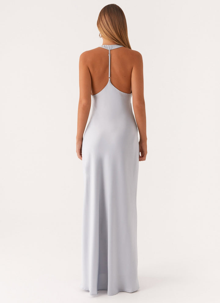 Candice | Maxi Dress with Halter Neck and Side Split