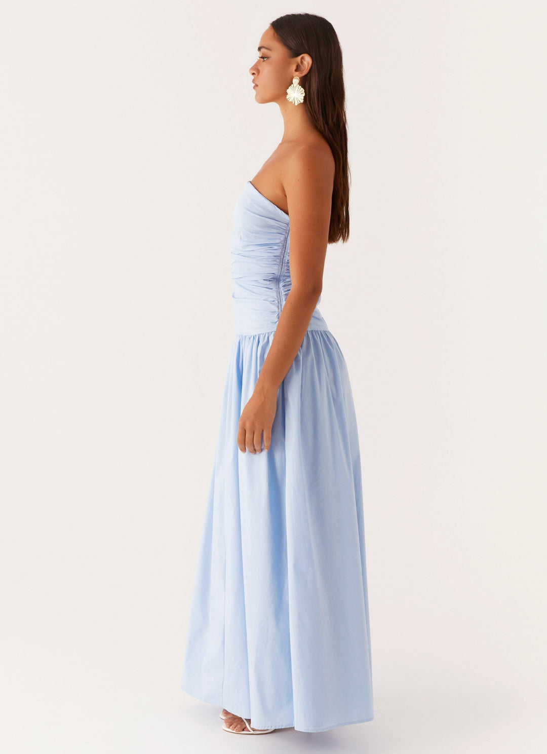 Norma | Cowl Neck Slinky Bias Cut Maxi Dress