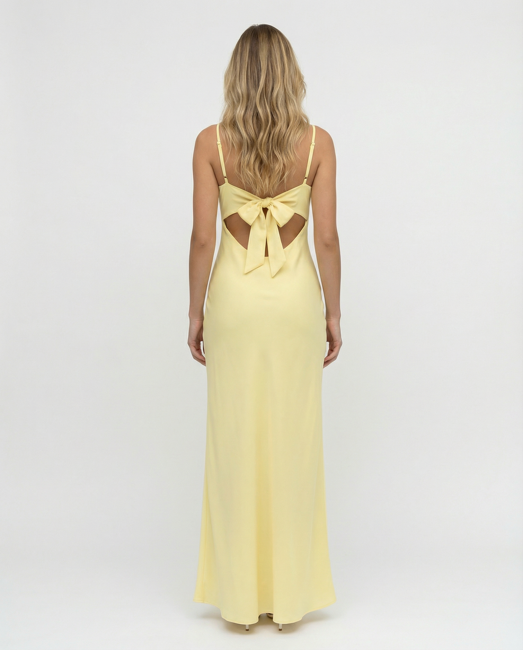 Colleen | Satin Maxi Dress with Cowl Neck