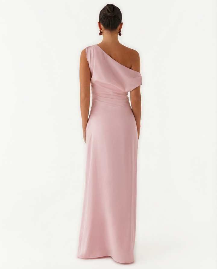 Myrna | One-Shoulder Satin Maxi Dress