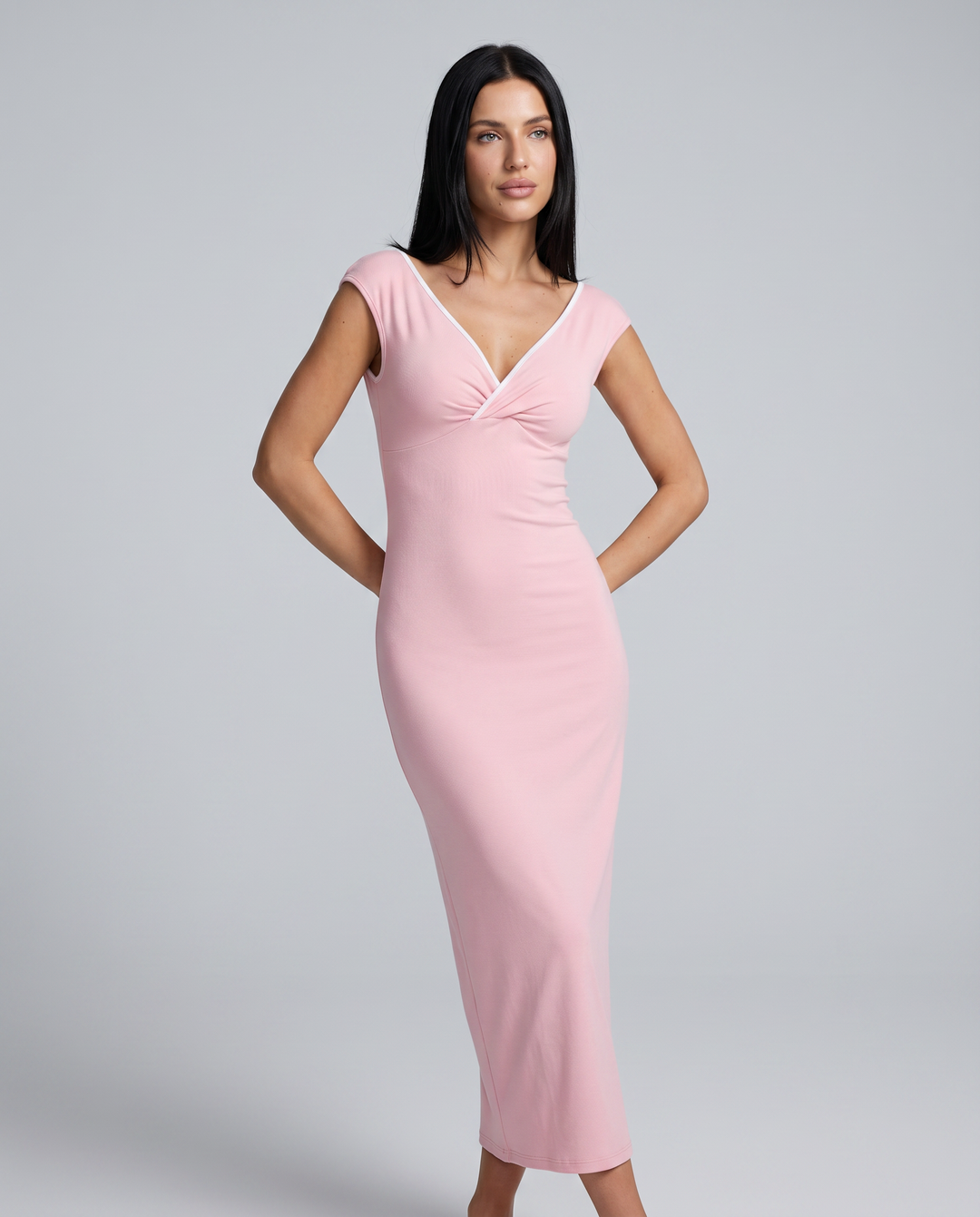 Delia | Off Shoulder Maxi Dress with Ruched Waist