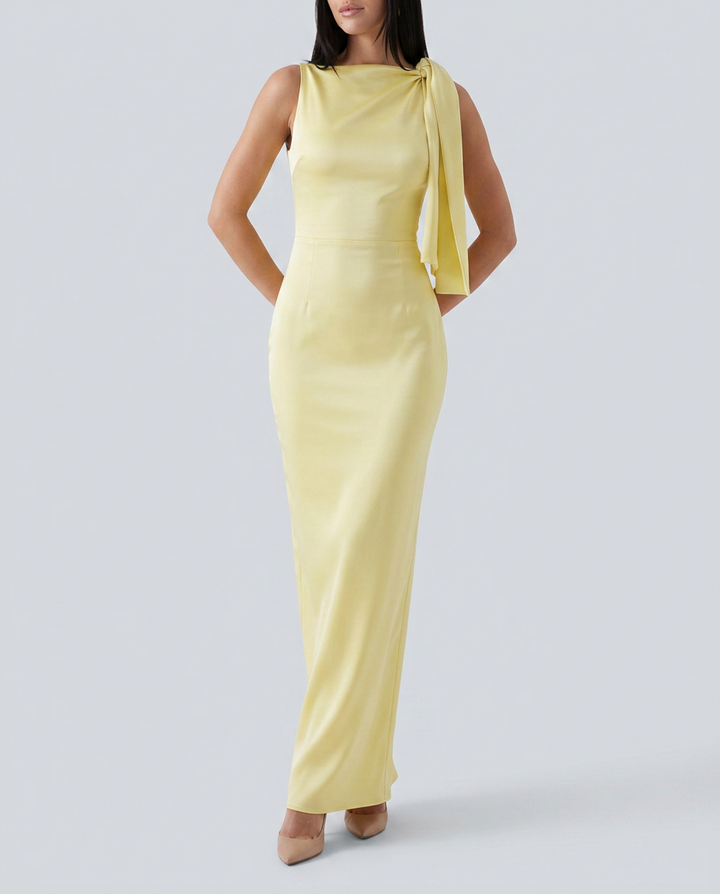 Beth | One-Shoulder Tie Maxi Dress