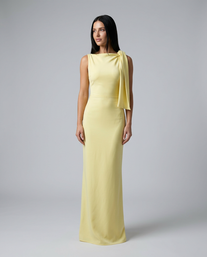Beth | One-Shoulder Tie Maxi Dress