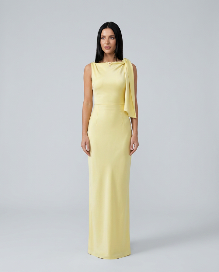 Beth | One-Shoulder Tie Maxi Dress