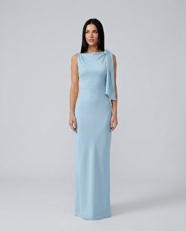 Beth | One-Shoulder Tie Maxi Dress