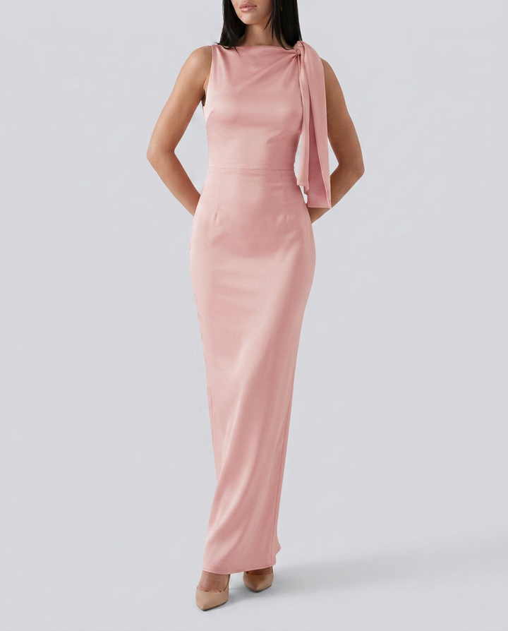 Beth | One-Shoulder Tie Maxi Dress