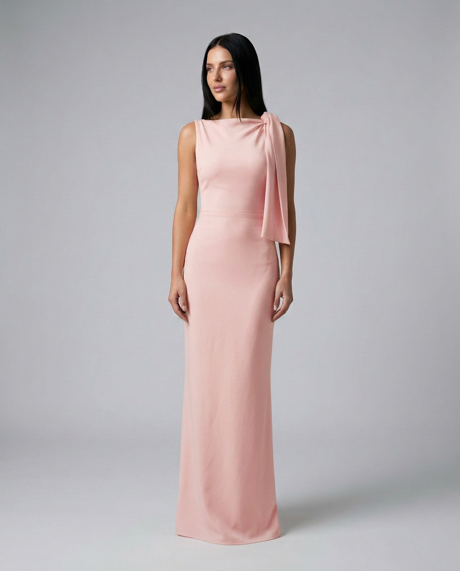 Beth | One-Shoulder Tie Maxi Dress