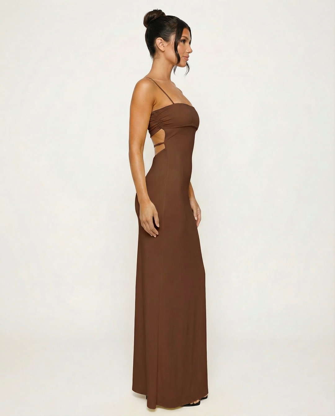 Maggie | Cut Out Strap Maxi Dress
