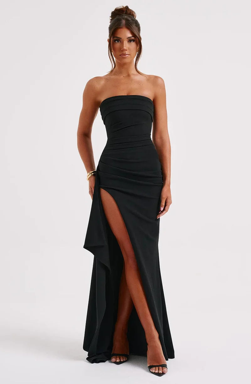Kirrily | Strapless Twisted Maxi Dress