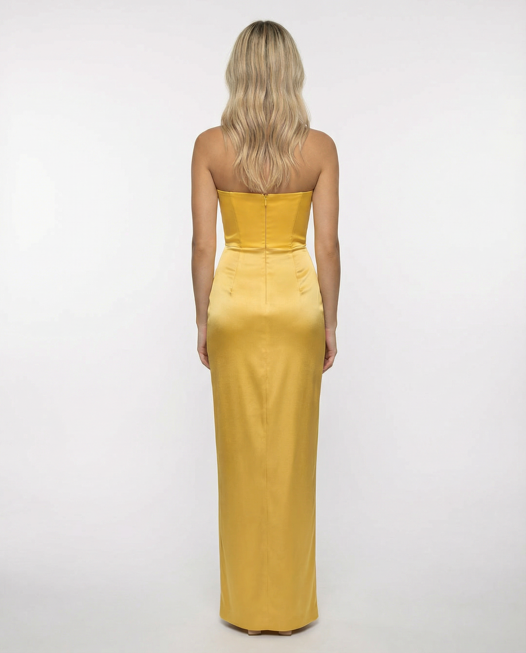 Lea | Maxi Dress with Draped Waist and Strapless Corset