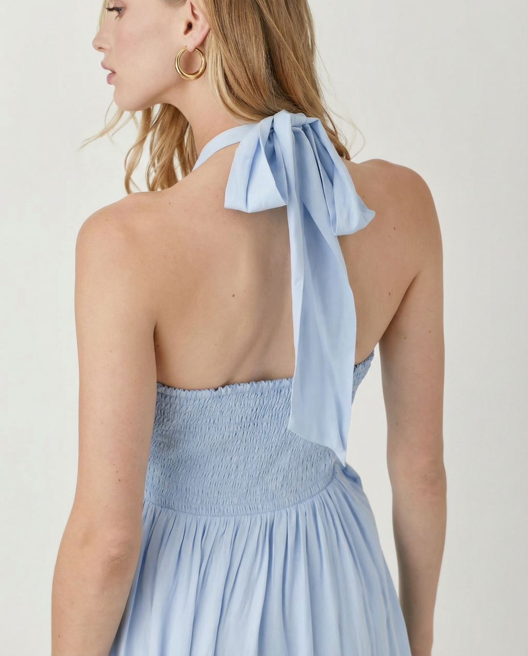 Verna | Maxi Dress with Halter Neck and Soft Drape