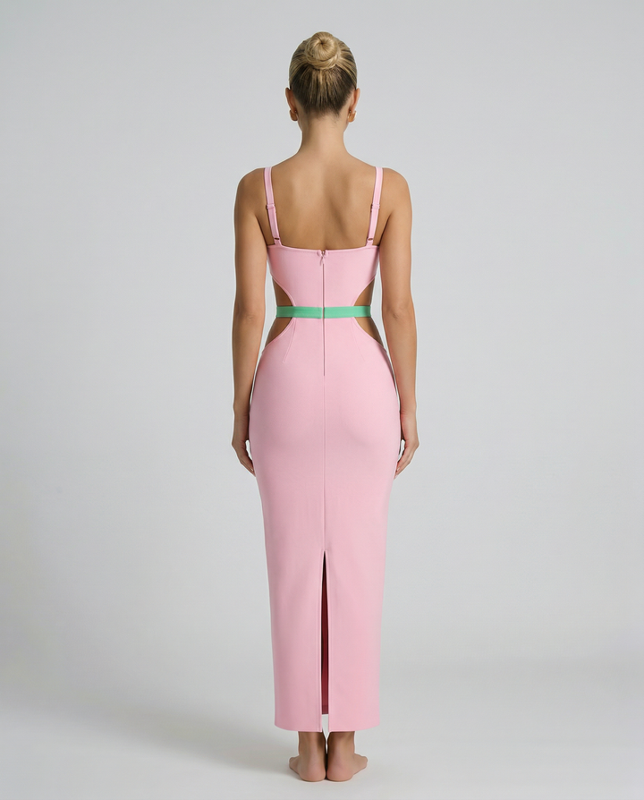 Wilma | Cut-Out Maxi Dress with Metal Trim